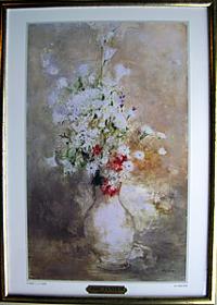 ps「白い花器の花束」