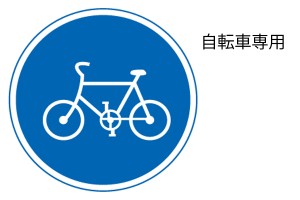 ↑ 自転車だけ通れる